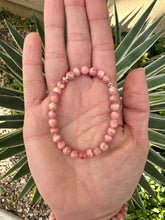Rhodochrosite Super Skinny Stacker Bracelet (5mm beads)