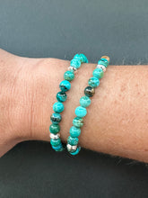 Chrysocolla Skinny Stacker Bracelet (6mm beads) (Copy)