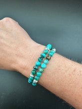 Chrysocolla Skinny Stacker Bracelet (6mm beads) (Copy)