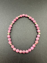 Ruby Super Skinny Stacker Bracelet (5mm beads