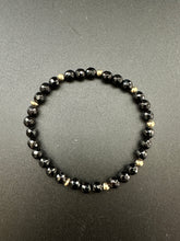 Black Onyx Skinny Stacker Bracelet (6mm beads)