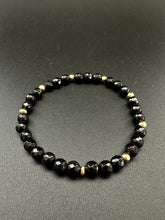 Black Onyx Skinny Stacker Bracelet (6mm beads)