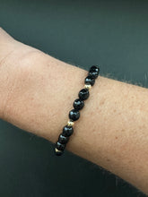 Black Onyx Skinny Stacker Bracelet (6mm beads)
