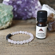 aromatherapy bracelet, rose quartz, lava rock bracelet, children's bracelet