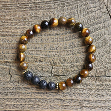 aromatherapy bracelet, tiger eye, lava rock bracelet, children's bracelet