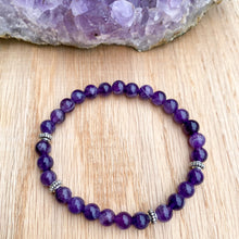 Dream Amethyst Skinny Stacker Bracelet (6mm beads)