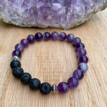 Dream Amethyst Aromatherapy Essential Oil Diffuser Bracelet (8mm beads)