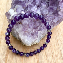 Dream Amethyst Skinny Stacker Bracelet (6mm beads)