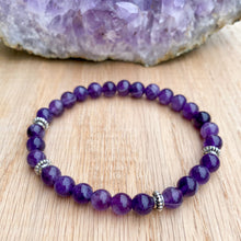 Dream Amethyst Skinny Stacker Bracelet (6mm beads)