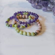 Peridot & Rosewood Aromatherapy Essential Oil Diffuser Bracelet (8mm beads)