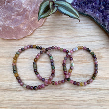 Watermelon Tourmaline Super Skinny Stacker Bracelet (5mm beads)