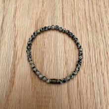 Dalmatian Jasper Super Skinny Stacker Bracelet (4mm beads)