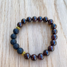 Garnet Aromatherapy Essential Oil Diffuser Bracelet (8mm beads)