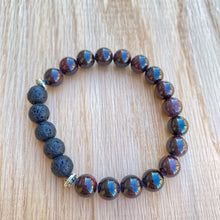 Garnet Aromatherapy Essential Oil Diffuser Bracelet (8mm beads)