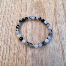 Tourmaline Quartz Skinny Stacker Bracelet (6mm beads)