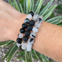 Tourmaline Quartz Aromatherapy Essential Oil Diffuser Bracelet (8mm beads)