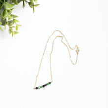 Ruby in Zoisite Bar Necklace