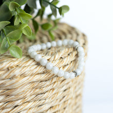 Moonstone Skinny Stacker Bracelet (6mm beads)