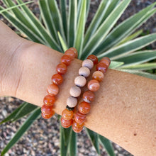 Orange Botswana Agate Aromatherapy Essential Oil Diffuser Bracelet (8mm beads)