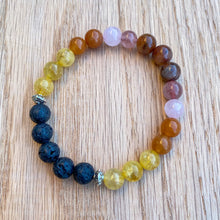 Arizona Sunset Ombre Aromatherapy Essential Oil Diffuser Bracelet (8mm beads)