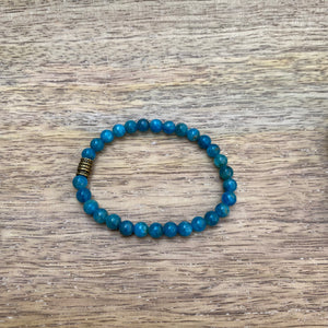 Apatite Super Skinny Stacker Bracelet (5mm beads)