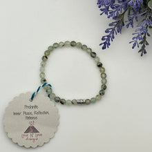 Prehnite Skinny Stacker Bracelet (6mm beads)