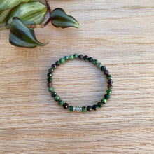 Ruby in Zoisite Super Skinny Stacker Bracelet (5mm beads)