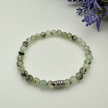 Prehnite Skinny Stacker Bracelet (6mm beads)