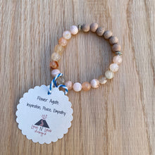 Flower Agate Aromatherapy Essential Oil Diffuser Bracelet (8mm beads)