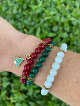 Malachite Skinny Stacker Bracelet (6mm beads)