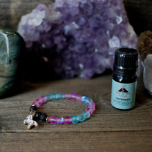 aromatherapy bracelet, aura quartz, lava rock bracelet, children's bracelet