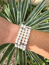 Mother of Pearl Skinny Stacker Bracelet (6mm beads)