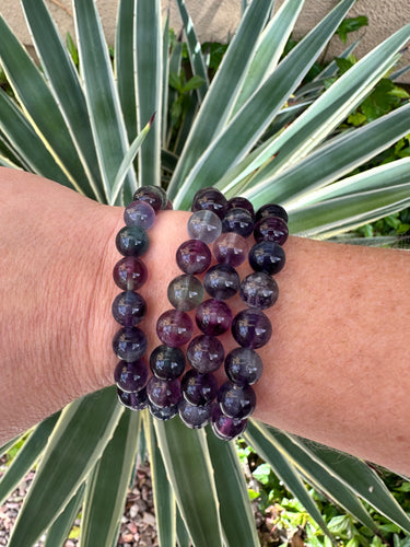 Rainbow Fluorite Aromatherapy Essential Oil Diffuser Bracelet (8mm beads)