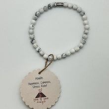 Matte White Howlite Skinny Bracelet (6mm beads)