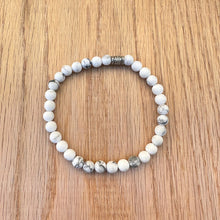 Matte White Howlite Skinny Bracelet (6mm beads)