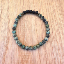 Matte African Turquoise Aromatherapy Essential Oil Bracelet (6mm beads)