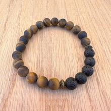 Matte Tiger Eye Aromatherapy Essential Oil Diffuser Bracelet (8mm beads)