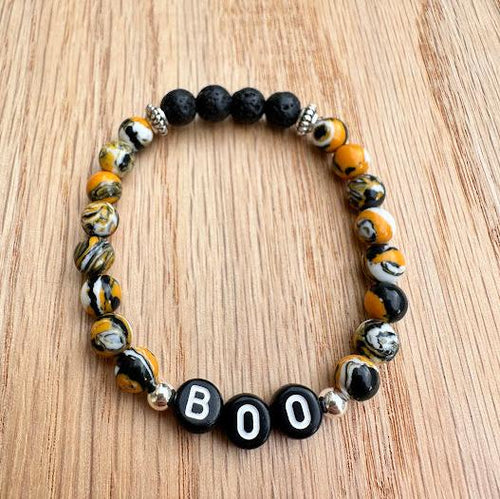 Boo Howlite Bracelet (6mm beads)