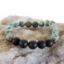 African Turquoise (Matte) Aromatherapy Essential Oil Diffuser Bracelet (10mm beads)