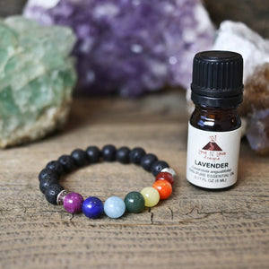 aromatherapy bracelet, chakra bracelet, lava rock bracelet, yoga bracelet