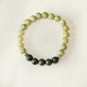 Peridot Aromatherapy Essential Oil Diffuser Bracelet (8mm beads)