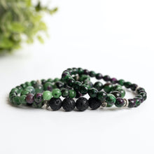 Ruby in Zoisite Aromatherapy Essential Oil Diffuser Bracelet (8mm beads)