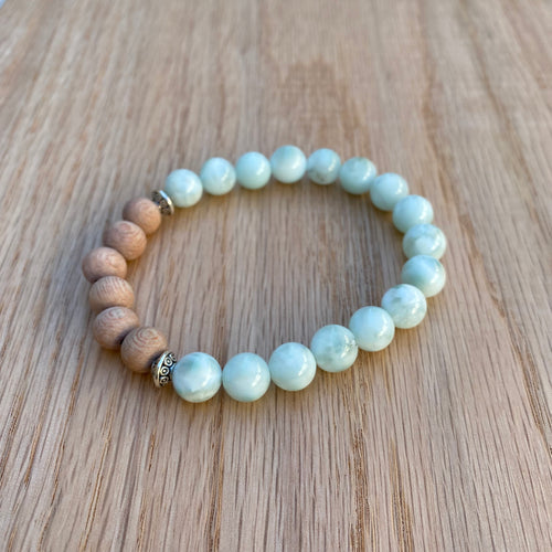 Green Moonstone Aromatherapy Essential Oil Diffuser Bracelet