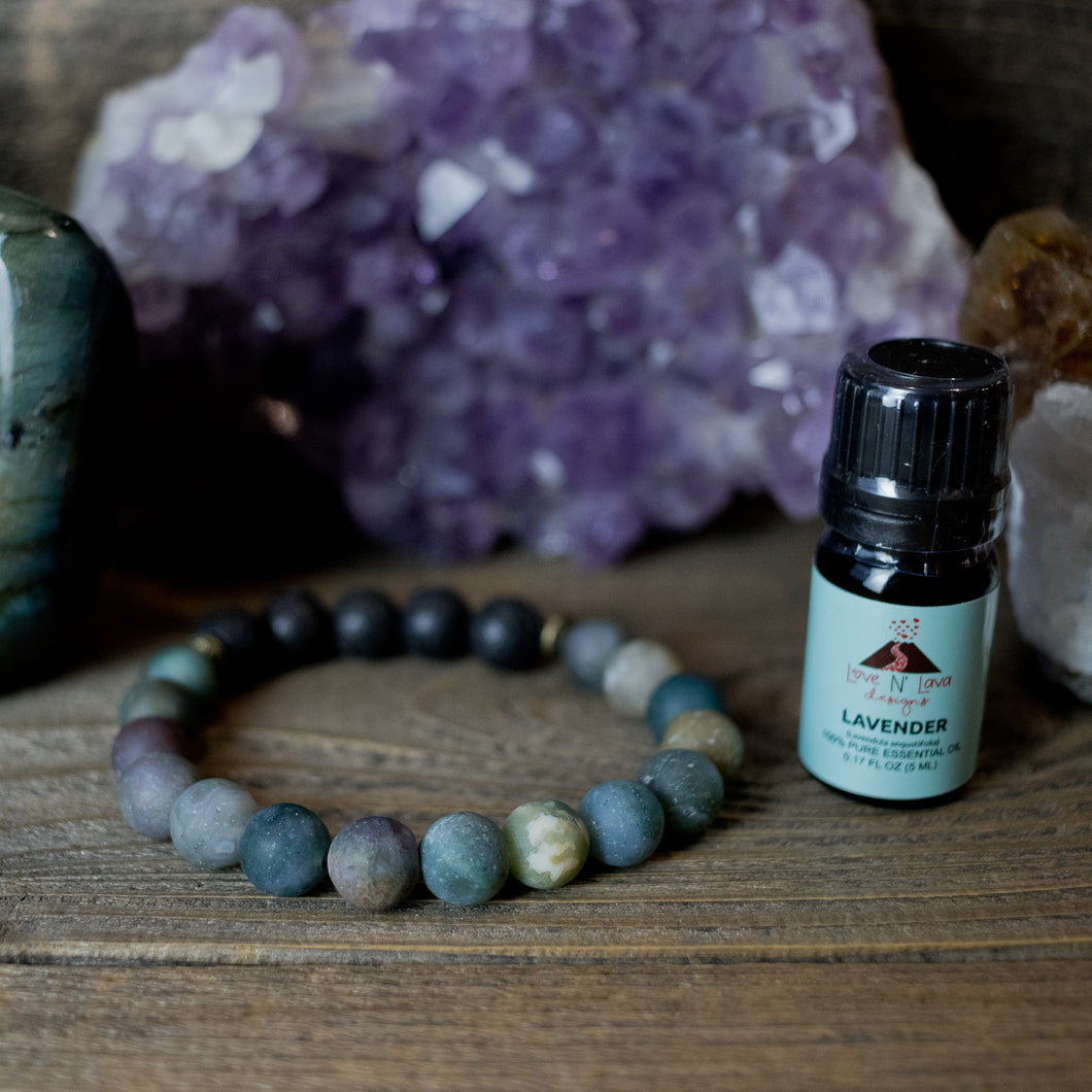 aromatherapy bracelet, indian agate, lava rock bracelet, men's bracelet